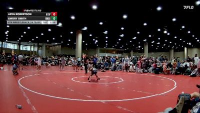 55 lbs 4th Wrestleback (16 Team) - Arya Robertson, AR-15 Pink vs Emory Smith, Don`t Be Jelly