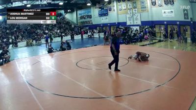 113 lbs Cons. Round 2 - Lou Morgan, Rancho vs Joshua Martinez, Bonanza