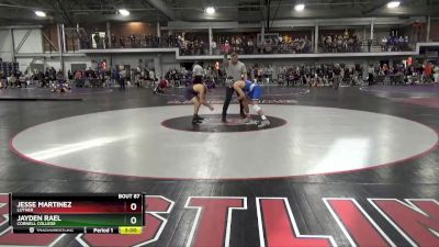 125 lbs Champ. Round 2 - Jayden Rael, Cornell College vs Jesse Martinez, Luther