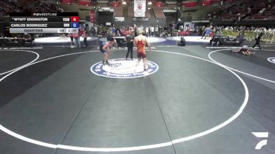 175 lbs Quarters - Wyatt Edgington, Yuba Sutter Combat Wrestling Club vs Carlos Rodriguez, Red Wave Wrestling
