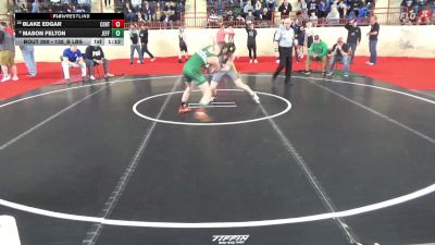 135_B lbs Round Of 32 - Blake Edgar, Central Columbia vs Mason Felton, Jefferson Morgan