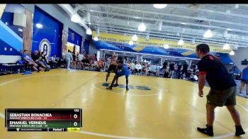 132 lbs Semis & Wb (16 Team) - Emanuel Verneus, Heritage Wrestling Club vs Sebastian Bonachea, Oakleaf Wrestling Club