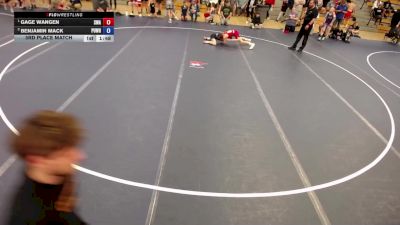 86 lbs 3rd Place Match - Gage Wangen, Summit Wrestling Academy vs Benjamin Mack, Pursuit Wrestling