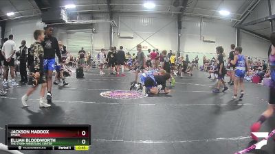 75 lbs Quarterfinal - Jackson Maddox, Storm vs Elijah Bloodworth, The Storm Wrestling Center