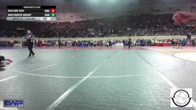 118 lbs Consi Of 32 #2 - Hayliee Roy, Comanche MS vs Rae`Dence Grant, Shawnee Wrestling