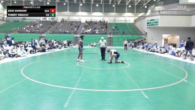 150 lbs Round 1 (16 Team) - Zion Johnson, Camden County vs Tommy DiNucci, East Coweta HS