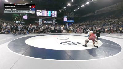 120 lbs Cons. Sub-rd Of 32 - Owen Zabel, Minnesota vs Kayson Grant, Wyoming