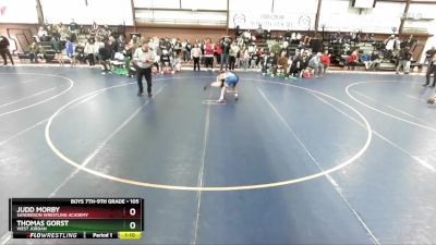 105 lbs Quarterfinal - Thomas Gorst, West Jordan vs Judd Morby, Sanderson Wrestling Academy