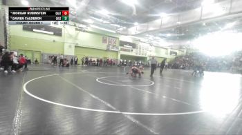 150 lbs Champ. Round 1 - Morgan Rubinstein, CHATSWORTH vs Davien Calderon, GRANADA HILLS