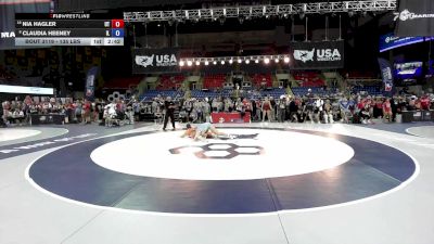 135 lbs Cons. Sub-quarters - Nia Hagler, UT vs Claudia Heeney, IL