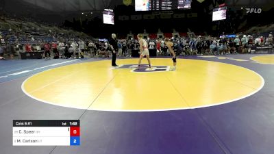 126 lbs Cons 8 #1 - Cole Speer, OH vs Mason Carlson, UT