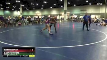 195 lbs Round 1 (6 Team) - Kayden Oltman, Michiana Vice-Pink vs Dante Novembre, Montana Williston