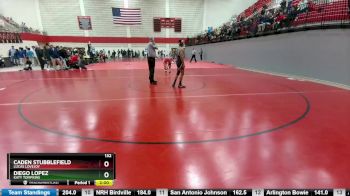 132 lbs Quarterfinal - Diego Lopez, Katy Tompkins vs Caden Stubblefield, Lucas Lovejoy