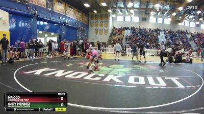 106 lbs Cons. Round 4 - Gary Mendez, Youth Impact Center vs Max Co, Lake Highland Prep