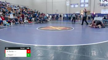 195 lbs Champ. Round 3 - Kendrick Curtis, Fairview vs Jace Powell, Clarksville