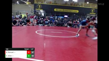 152 lbs Quarterfinals (8 Team) - Kaili Manuel, Gone Rogue vs Ava Allen, Indiana INFERNO GOLD