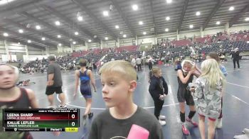 92 lbs 1st Place Match - Leena Sharp, Uintah Jr High Wrestling vs Kallie Lefler, Carbon Wrestling Club