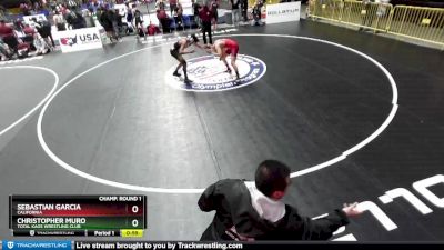 136 lbs Champ. Round 1 - Sebastian Garcia, California vs Christopher Muro, Total Kaos Wrestling Club