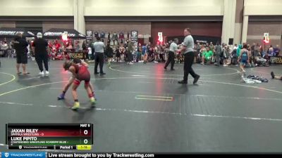 72 lbs Round 5 (6 Team) - Jaxan Riley, Spatola Wrestling vs Luke Pipito, Contenders Wrestling Academy Blue