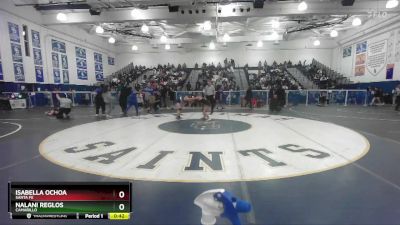 110 lbs Cons. Round 5 - Nalani Reglos, Camarillo vs Isabella Ochoa, Santa Fe