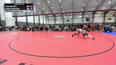 U16 FK - 144 lbs Champ. Round 1 - Jayden Crawford, Ilwaco Anchors Wrestling Club vs Tyler Hockett, Askeo International Mat Club