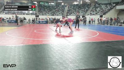 108 lbs Consi Of 8 #1 - Karlye Brown, Wagoner vs Jadyn Walker, Harrah