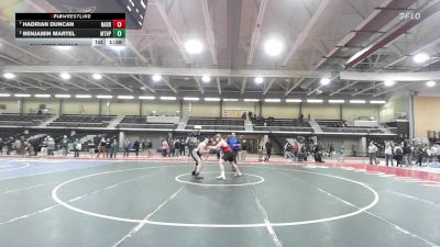 285 lbs Quarterfinal - Hadrian Duncan, Narragansett vs Benjamin Martel, Mt. Hope