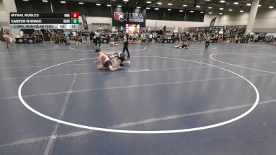 165 lbs Cons. Sub-quarters - Carter Thomas, Union County High School Wrestling vs Mykal Robles, Nebraska Wrestling Academy