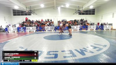 220 lbs Cons. Round 2 - Daniel Marquez, San Luis Obispo vs Adam Calistro, Independence