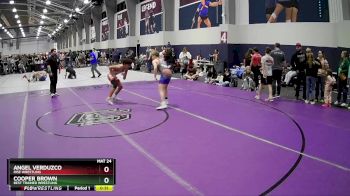 126 lbs Cons. Round 3 - Cooper Brown, Best Trained Wrestling vs Angel Verduzco, Rise Wrestling