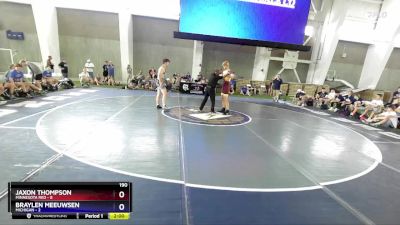 190 lbs Placement Matches (8 Team) - Jaxon Thompson, Minnesota Red vs Braylen Meeuwsen, Michigan