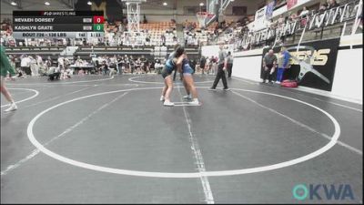 138 lbs Rr Rnd 2 - Nevaeh Dorsey, Midwest City Bombers Youth Wrestling Club vs Kashlyn Grate, Midwest City Bombers Youth Wrestling Club
