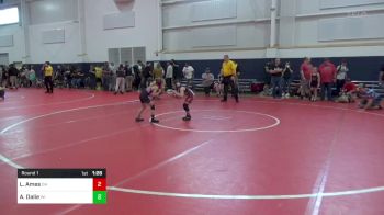 53-57.8 lbs Round 1 - Lia Ames, OH vs Aubrey Dalie, WI