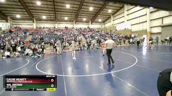 72 lbs Cons. Round 2 - Cache Hearty, Grantsville Wrestling Club vs Wil Brown, GC Juniors