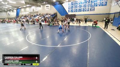 100 lbs Cons. Round 1 - Coleman Judd, Champions Wrestling Club vs Cameron Fullmer, Defiant Wrestling Club