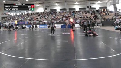 A 165 lbs Cons. Round 2 - Wyatt Koffer, Montgomery Central High School vs Wesley Levan, Whitwell High School