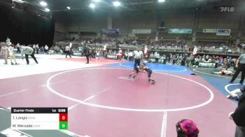 43 lbs Quarterfinal - Tucker Langis, Dragon Wrestling Club vs Mateo Mercado, Duran Elite