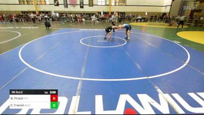 141D lbs Rr Rnd 2 - Briar Priest, Pitt vs Cole French, Buffalo