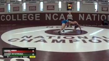 125 lbs Semifinal - Averee Abben, Upper Iowa vs Dominic De`altonaga, Augsburg