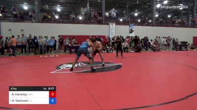97 kg Quarterfinal - Aiden Hanning, Spartan Combat RTC/ TMWC vs Nick Stemmet, Illinois