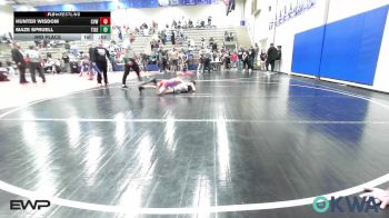 80 lbs 3rd Place - Hunter Wisdom, Caney Valley Wrestling vs Maze Spruell, Tiger Trained Wrestling