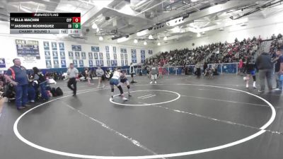 110 lbs Champ. Round 1 - Jassmen Rodriguez, San Dimas vs Ella Machin, Cypress