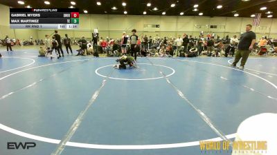 58 lbs Rr Rnd 1 - Gabriel Myers, Shootbox 9U vs Max Martinez, Tulsa Elite 9U
