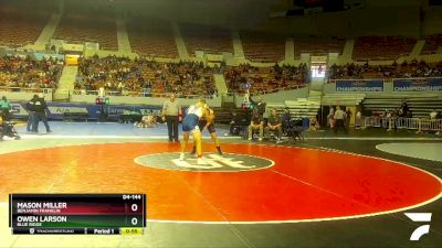 D4-144 lbs Cons. Round 2 - Owen Larson, Blue Ridge vs Mason Miller, Benjamin Franklin