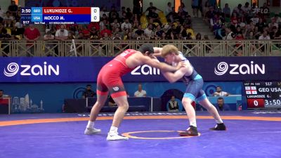 110 kg 1/2 Final - Gigia Lukunidze, Georgia vs Michael Mocco, United States