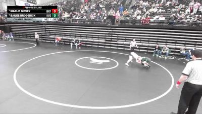 4A 140 lbs Champ. Round 1 - Bailee Broderick, Payson vs Marlie Giesey, Green Canyon