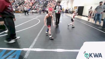 43 lbs Quarterfinal - Lachlan Forrest, Vinita Kids Wrestling vs B.A. Mills, Team Tulsa Wrestling Club