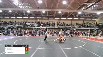 132 lbs Round Of 32 - Tyler Kadish, Newton South vs Dash Farrell, Mt. Ararat/Brunswick