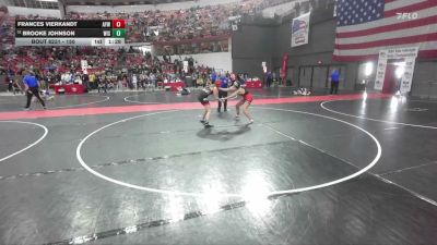 150 lbs Cons. Round 3 - Frances Vierkandt, Amery Youth Wrestling vs Brooke Johnson, Wisconsin
