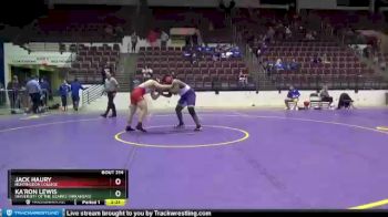 285 lbs Cons. Round 2 - Jack Haury, Huntingdon College vs Ka`Ron Lewis, University Of The Ozarks (Arkansas)